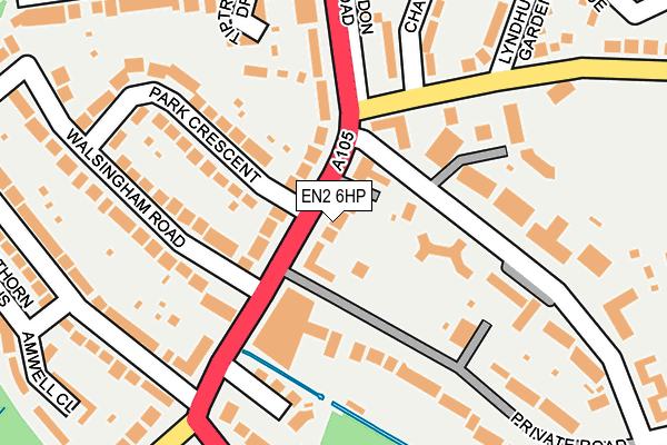 EN2 6HP map - OS OpenMap – Local (Ordnance Survey)