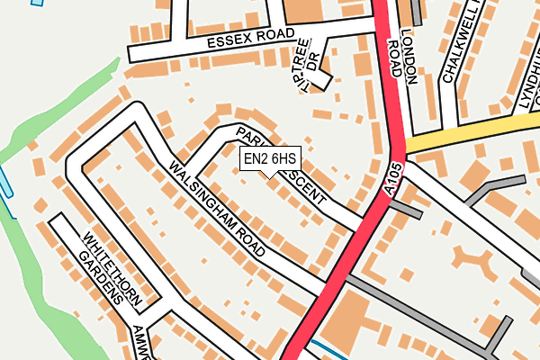 EN2 6HS map - OS OpenMap – Local (Ordnance Survey)