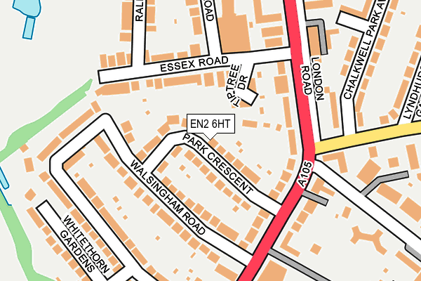 EN2 6HT map - OS OpenMap – Local (Ordnance Survey)