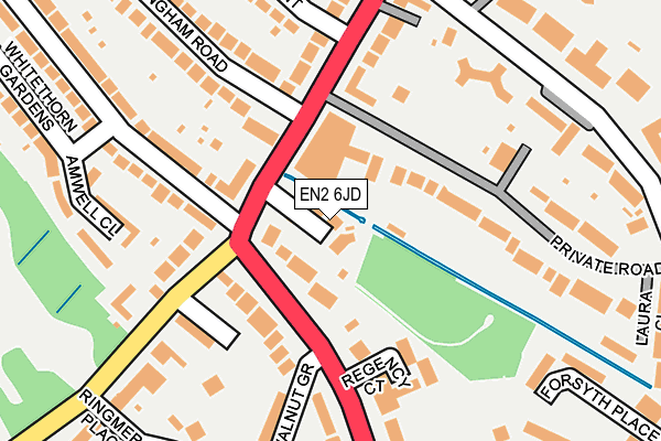 EN2 6JD map - OS OpenMap – Local (Ordnance Survey)