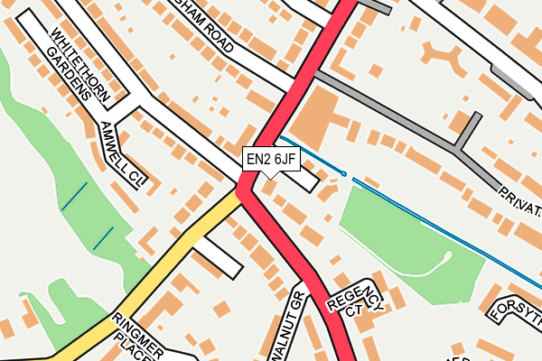 EN2 6JF map - OS OpenMap – Local (Ordnance Survey)