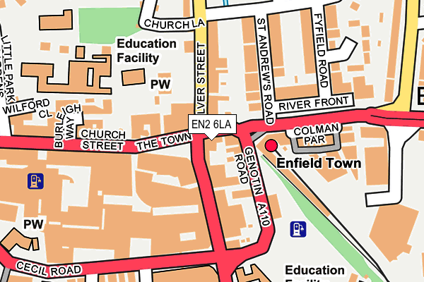 EN2 6LA map - OS OpenMap – Local (Ordnance Survey)