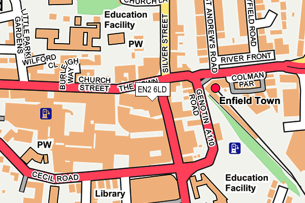 EN2 6LD map - OS OpenMap – Local (Ordnance Survey)