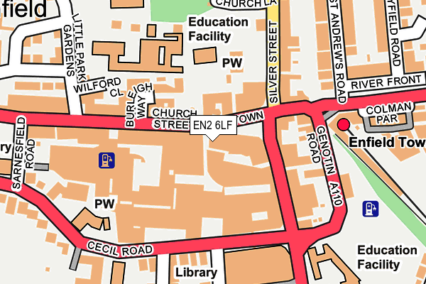 EN2 6LF map - OS OpenMap – Local (Ordnance Survey)