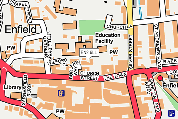 EN2 6LL map - OS OpenMap – Local (Ordnance Survey)
