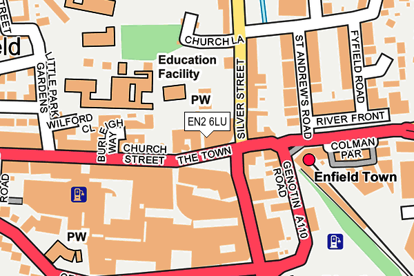 EN2 6LU map - OS OpenMap – Local (Ordnance Survey)