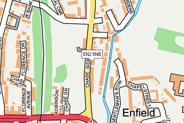 EN2 6NB map - OS OpenMap – Local (Ordnance Survey)