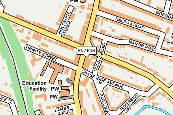 EN2 6NN map - OS OpenMap – Local (Ordnance Survey)