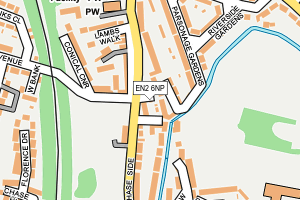 EN2 6NP map - OS OpenMap – Local (Ordnance Survey)