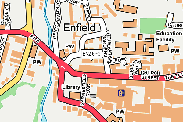 EN2 6PG map - OS OpenMap – Local (Ordnance Survey)