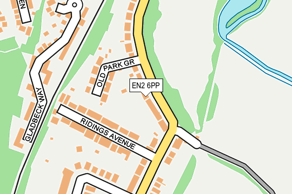 EN2 6PP map - OS OpenMap – Local (Ordnance Survey)