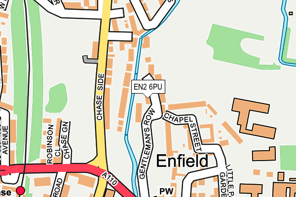 EN2 6PU map - OS OpenMap – Local (Ordnance Survey)