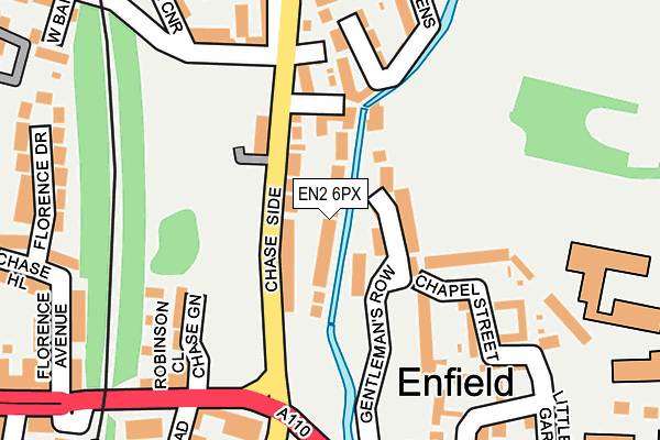 EN2 6PX map - OS OpenMap – Local (Ordnance Survey)