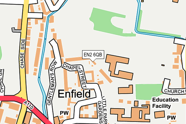 EN2 6QB map - OS OpenMap – Local (Ordnance Survey)