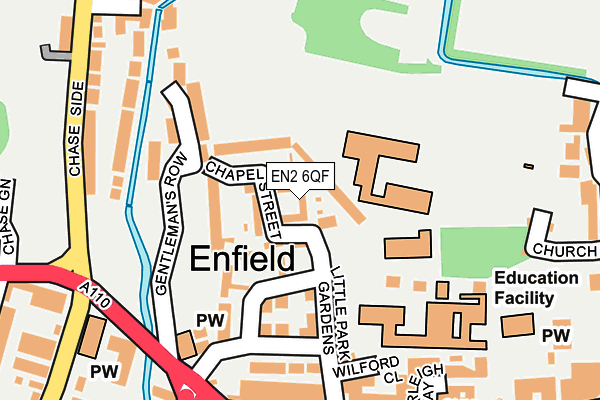 EN2 6QF map - OS OpenMap – Local (Ordnance Survey)