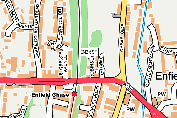 EN2 6SF map - OS OpenMap – Local (Ordnance Survey)