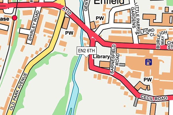 EN2 6TH map - OS OpenMap – Local (Ordnance Survey)