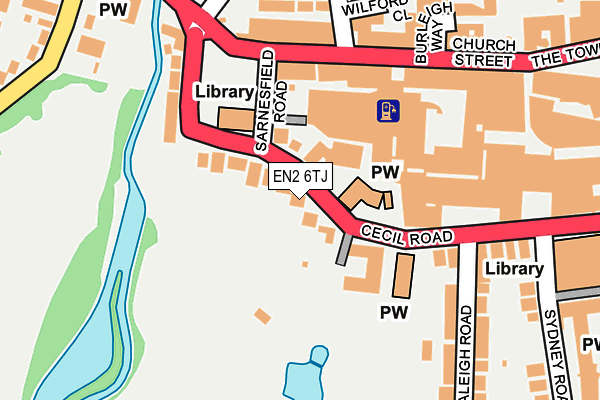 EN2 6TJ map - OS OpenMap – Local (Ordnance Survey)