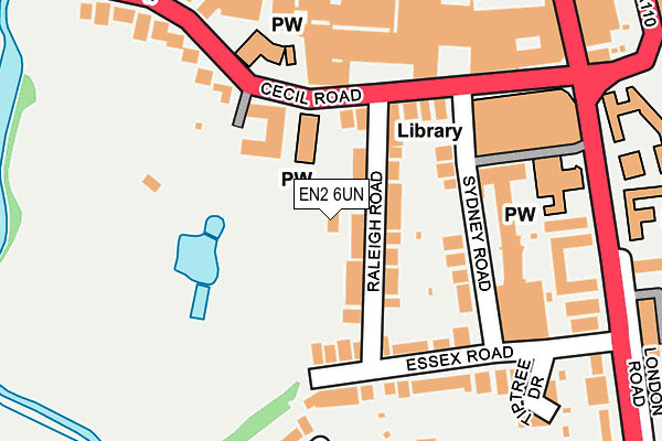 EN2 6UN map - OS OpenMap – Local (Ordnance Survey)