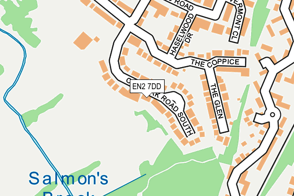 EN2 7DD map - OS OpenMap – Local (Ordnance Survey)