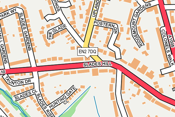 EN2 7DQ map - OS OpenMap – Local (Ordnance Survey)