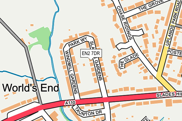 EN2 7DR map - OS OpenMap – Local (Ordnance Survey)