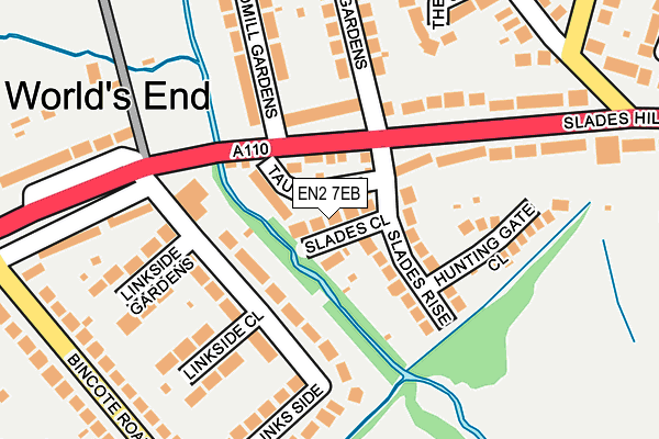 EN2 7EB map - OS OpenMap – Local (Ordnance Survey)