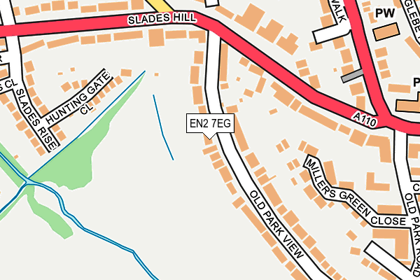 EN2 7EG map - OS OpenMap – Local (Ordnance Survey)