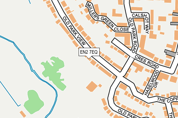 EN2 7EQ map - OS OpenMap – Local (Ordnance Survey)
