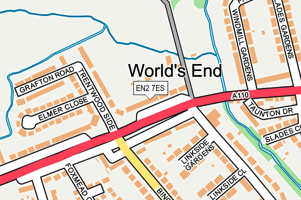EN2 7ES map - OS OpenMap – Local (Ordnance Survey)