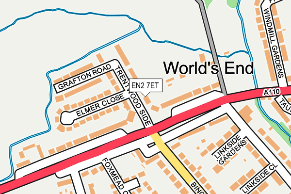 EN2 7ET map - OS OpenMap – Local (Ordnance Survey)