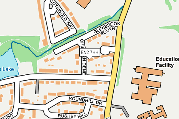 EN2 7HH map - OS OpenMap – Local (Ordnance Survey)