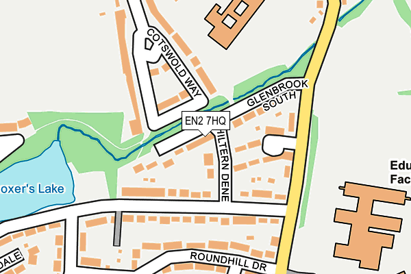EN2 7HQ map - OS OpenMap – Local (Ordnance Survey)