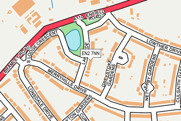 EN2 7NN map - OS OpenMap – Local (Ordnance Survey)