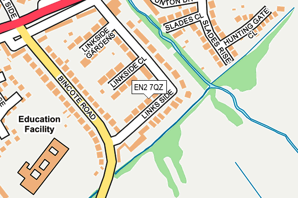 EN2 7QZ map - OS OpenMap – Local (Ordnance Survey)