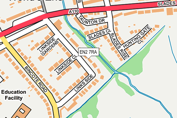 EN2 7RA map - OS OpenMap – Local (Ordnance Survey)