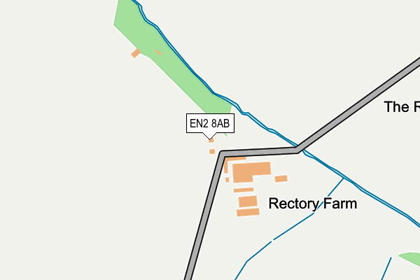 EN2 8AB map - OS OpenMap – Local (Ordnance Survey)