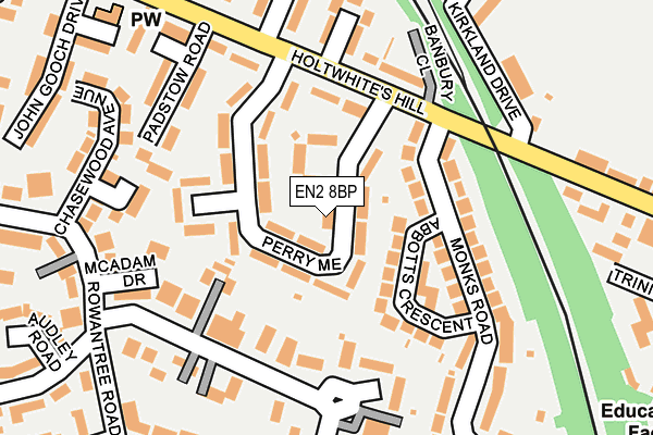 EN2 8BP map - OS OpenMap – Local (Ordnance Survey)