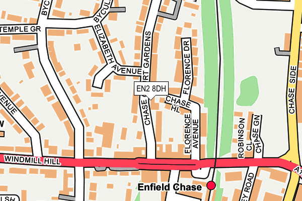 EN2 8DH map - OS OpenMap – Local (Ordnance Survey)