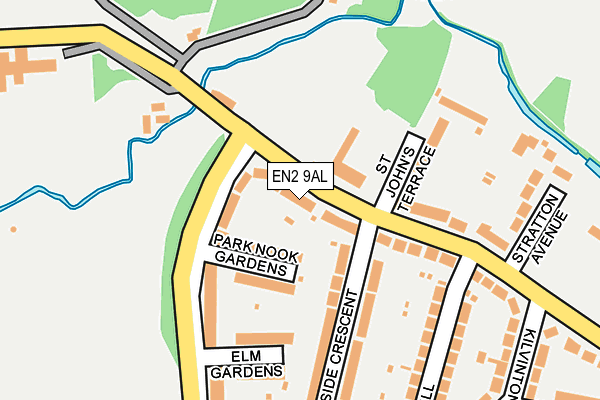 EN2 9AL map - OS OpenMap – Local (Ordnance Survey)