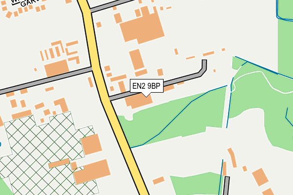 EN2 9BP map - OS OpenMap – Local (Ordnance Survey)