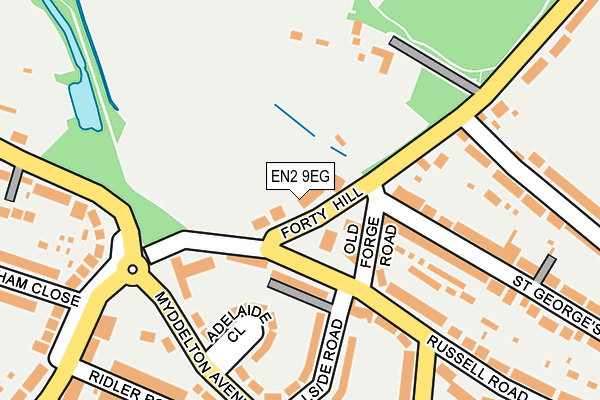 EN2 9EG map - OS OpenMap – Local (Ordnance Survey)