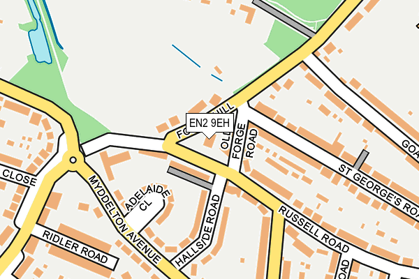 EN2 9EH map - OS OpenMap – Local (Ordnance Survey)