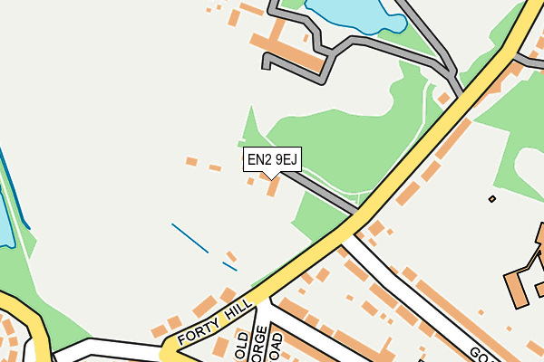 EN2 9EJ map - OS OpenMap – Local (Ordnance Survey)