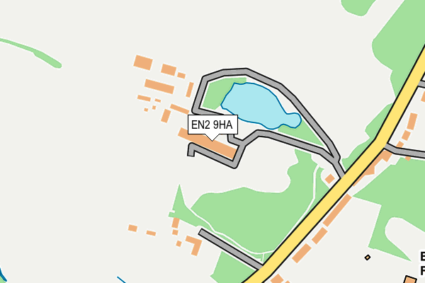 EN2 9HA map - OS OpenMap – Local (Ordnance Survey)