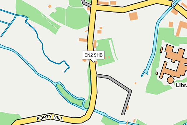 EN2 9HB map - OS OpenMap – Local (Ordnance Survey)