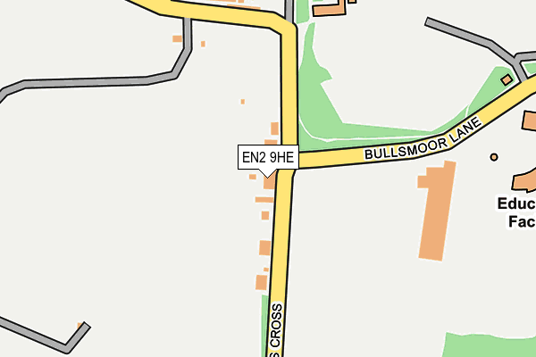 EN2 9HE map - OS OpenMap – Local (Ordnance Survey)