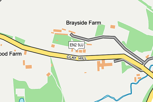 EN2 9JJ map - OS OpenMap – Local (Ordnance Survey)