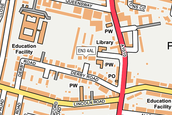 EN3 4AL map - OS OpenMap – Local (Ordnance Survey)