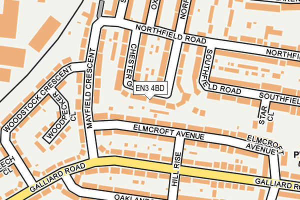 EN3 4BD map - OS OpenMap – Local (Ordnance Survey)